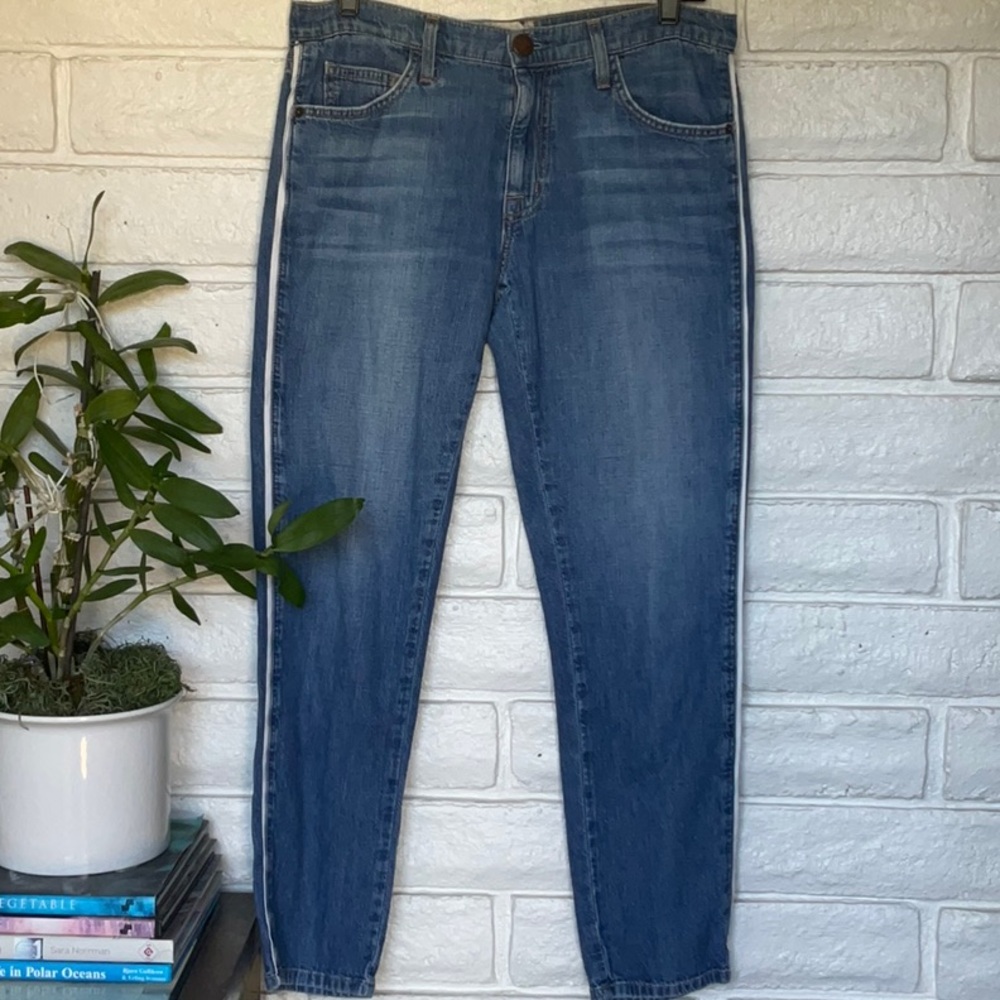 Current Elliot jeans w contrast stripe